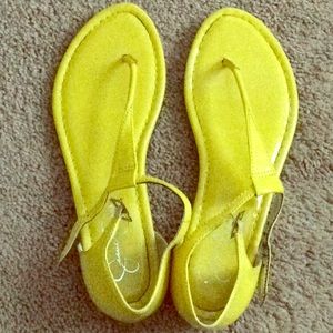 Used Jessica Simpson Vida Yellow Sandals